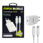 MAXMOBILE KUĆNI PUNJAČ PD QC 3.0 SET 2U1 TYPE C+KABEL,MFI Apple TR207