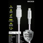 MM DATA KABEL I-PHONE LIGHT.-USB MFI Apple KEVLAR QC 3A 1,2m